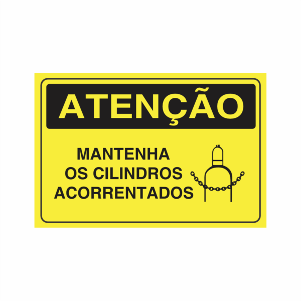 Placa Atenção - Não Opere. Em Manutenção