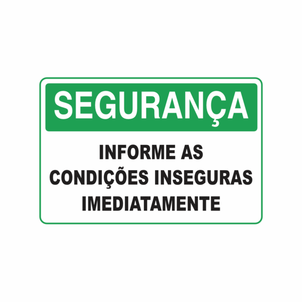 SE-38 INFORME AS CONDIÇÕES INSEGURAS IMEDIATAMENTE