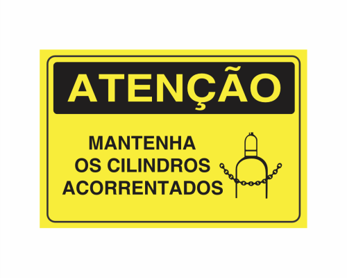 Placa Atenção - Não Opere. Em Manutenção