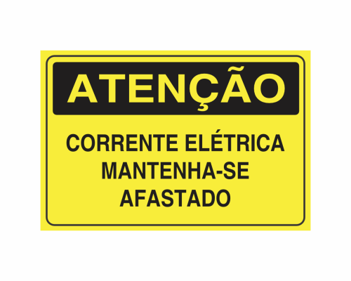 AT-45 ATENÇÃO CORRENTE ELÉTRICA MANTENHA-SE AFASTADO