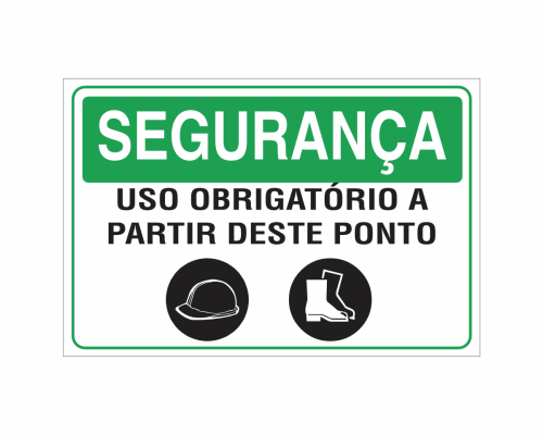 SE-33 SEGURANÇA USO OBRIGATÓRIO A PARTIR DESTE PONTO