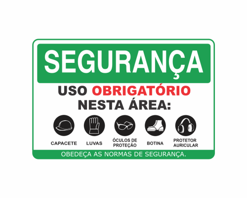 SE-34 SEGURANÇA USO OBRIGATÓRIO NESTA ÁREA